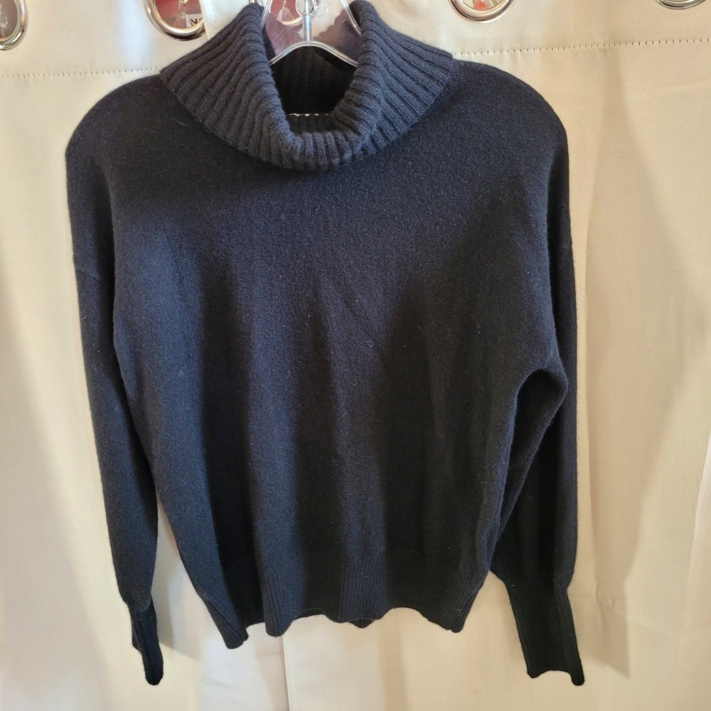 Madewell Womens Sweater Small 100% Cashmere Turtleneck Quiet Luxury Cozy 21724